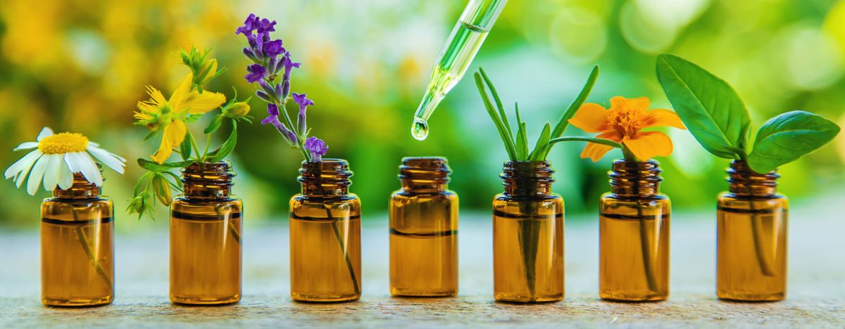 essential-oils-herbal-extracts-small-bottles-selective-focus-nature